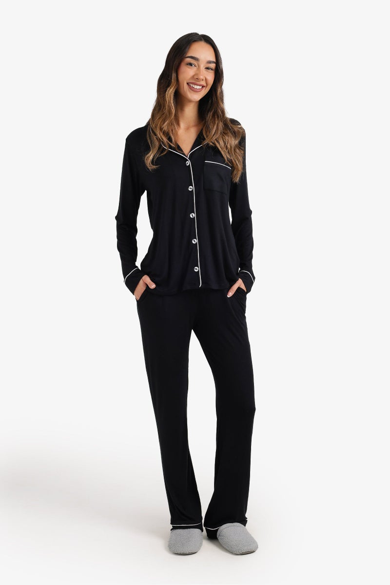 Carina Contrast - Pipe Pyjama Set - Image 1